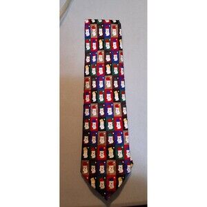Cool Yule (Hallmark) Men's Silk Tie 57” X 4" Santas